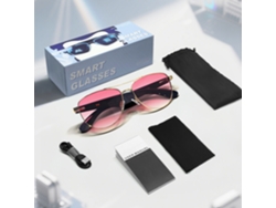 Gafas inteligentes Eifson GT32, auriculares Bluetooth, gafas de sol con protección UV y antirreflejos (oro rosa)