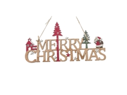 Letrero colgante de Navidad Letrero de puerta de madera Decoración de pared de puerta de Navidad Decoración de árbol de Navidad (22CM-C) RNEMITERY