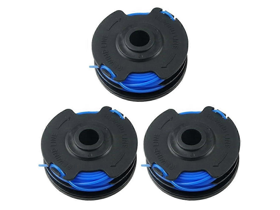 Juego de carretes de hilo de repuesto de 3 piezas L8G para cortacésped HOMELITE F1V, AC41RL3