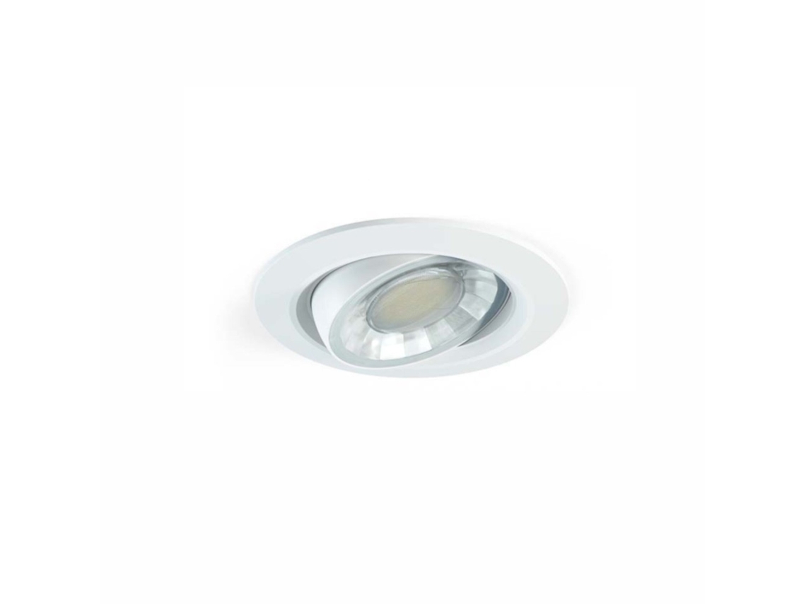 Foco LED empotrable redondo, regulable, 8W, IP44, 4000K