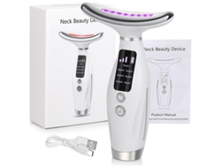 Barra De Terapia De Luz Roja Para Rostro Y Cuello, Masajeador Facial Y De Cuello Con Led De 7 Colores