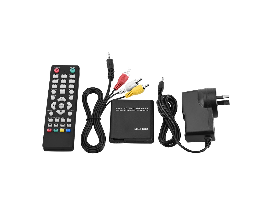 Reproductor multimedia HD (1080p, salidas HDMI/AV)