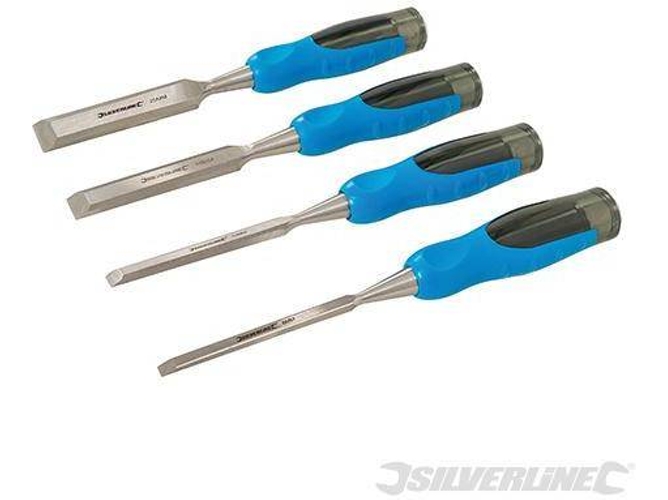 Conjunto de Formón para Madera SILVERLINE 633495 - 4 piezas