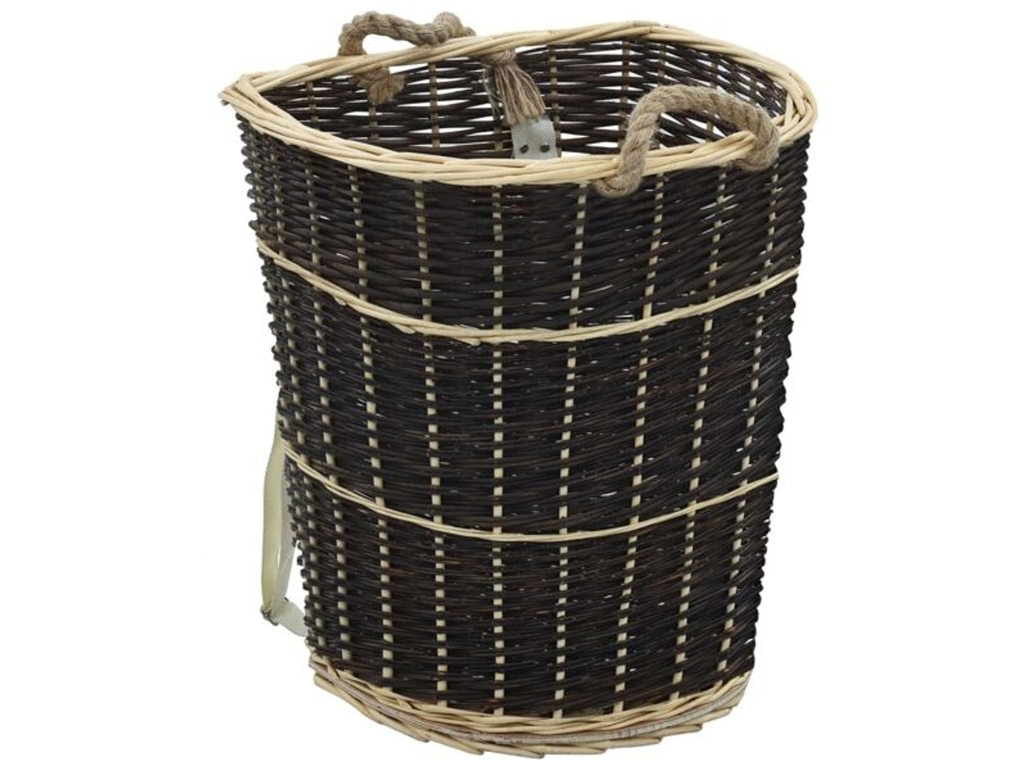Cesta de madera con asas vidaxl 57x51x69 cm mimbre natural