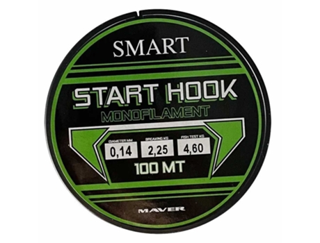 Monofilamento Start Hook 100 M Verde 0.140 Mmmaver