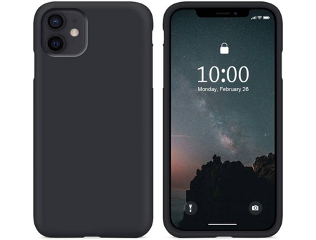 Funda iPhone 12 Mini CYOO Premium Liquid Silicona Negro