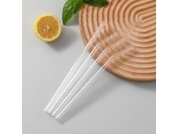 Juego de pajitas de vidrio transparente y anti-pintalabios para mujeres no embarazadas, lavables. Rosewell