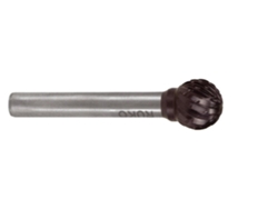 RUKO-116042TC-Fresas metal duro TiCN forma D-KUD Esférica (Ø 8 mm)