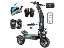 Patinete eléctrico Halo Knight T107 Max de 72 V, 8000 W y 50 Ah con doble motor y neumáticos todoterreno de 14 pulgadas.