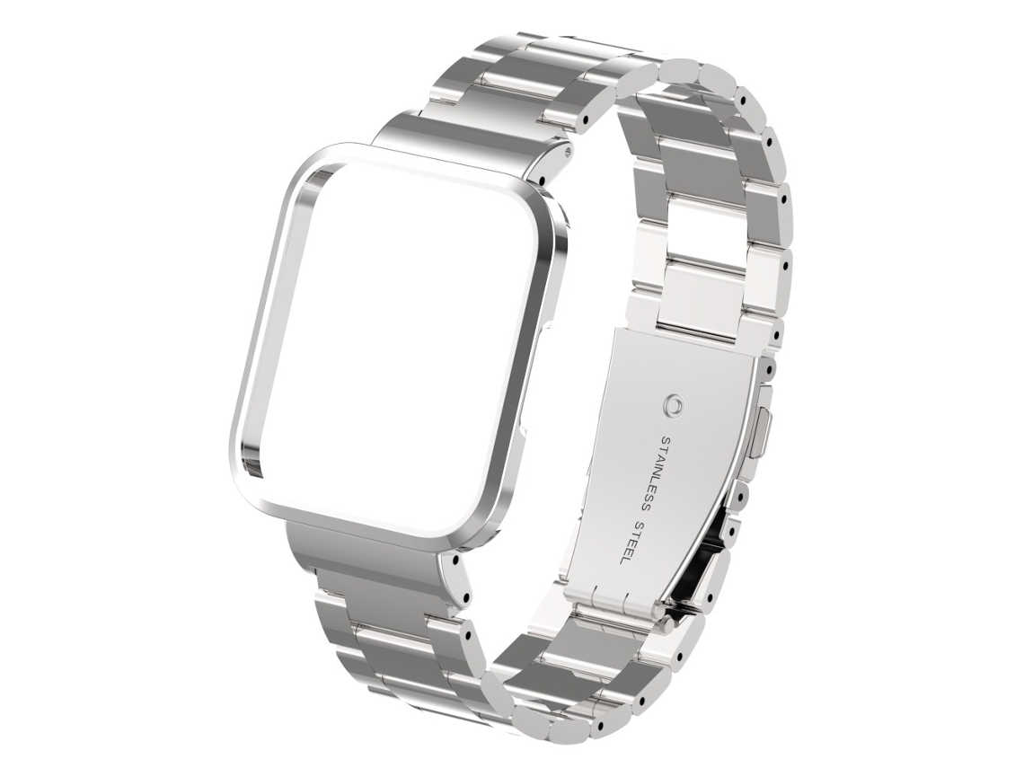 Correa Para Redmi Watch 2 Lite Pulsera De Metal Con Tres Cuentas CHRUI Plata