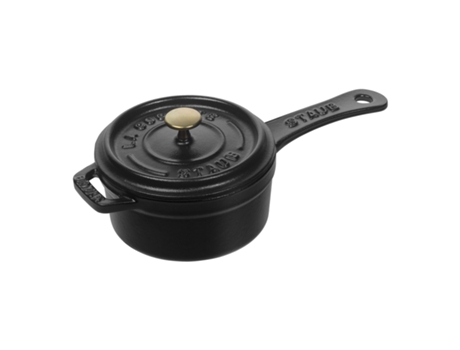 Cazo 10 cm, Hierro fundido, Negro STAUB