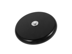 Base Horizontal Ajustable De Aluminio Negro De Alta Resistencia Para Tienda
