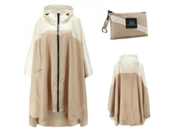 2026-impermeable Portátil Para Adultos, Poncho Reutilizable Con Capucha Y Mangas, Ligero Y Resistente Al Agua Beige Caqui