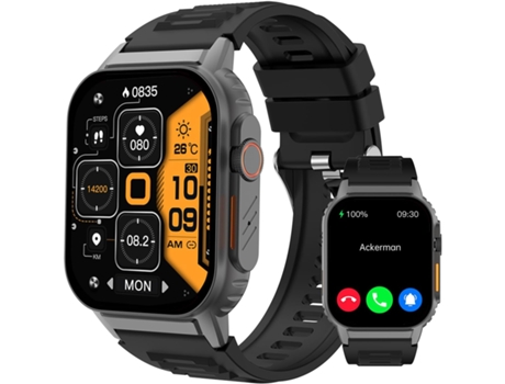 Smart Watch (responder/hacer llamada), reloj inteligente de 2,01 pulgadas para hombres y mujeres, IP67 resistente al agua, más de 100 modos deporti...