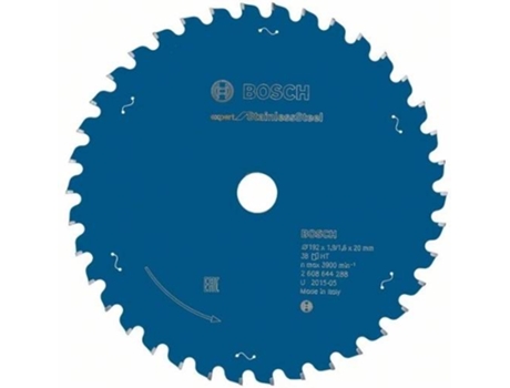 Disco de Sierra Circular BOSCH Expert para Acero Inoxidable 192x20x1.9x38