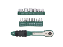Juego De 17 Herramientas Manuales Con Llave Para Trampas De Ratones De 1/4 De Pulgada Y Puntas De Destornillador Para Reparaciones.