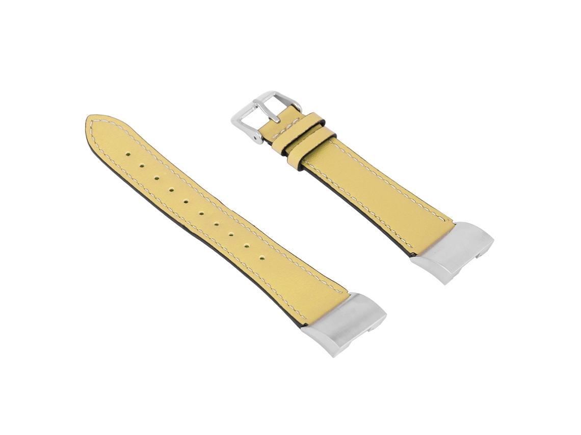 Reemplazo De Pulsera Compatible Con Fitbit Charge2 De Cuero Auténtico Capa Superior De Vacuno Con Costura Puntiaguda
