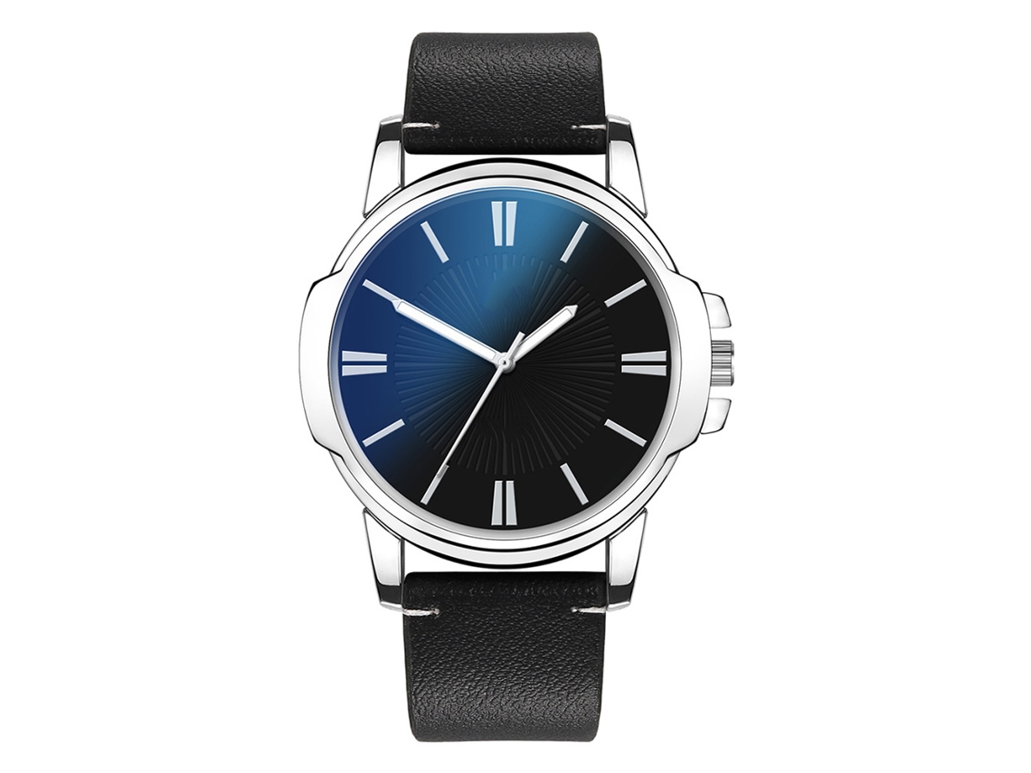 Reloj Simple Casual De Moda G17 Cuarzo Con Correa De Cuero Regalo De Cumpleaños Para Hombres (negro)