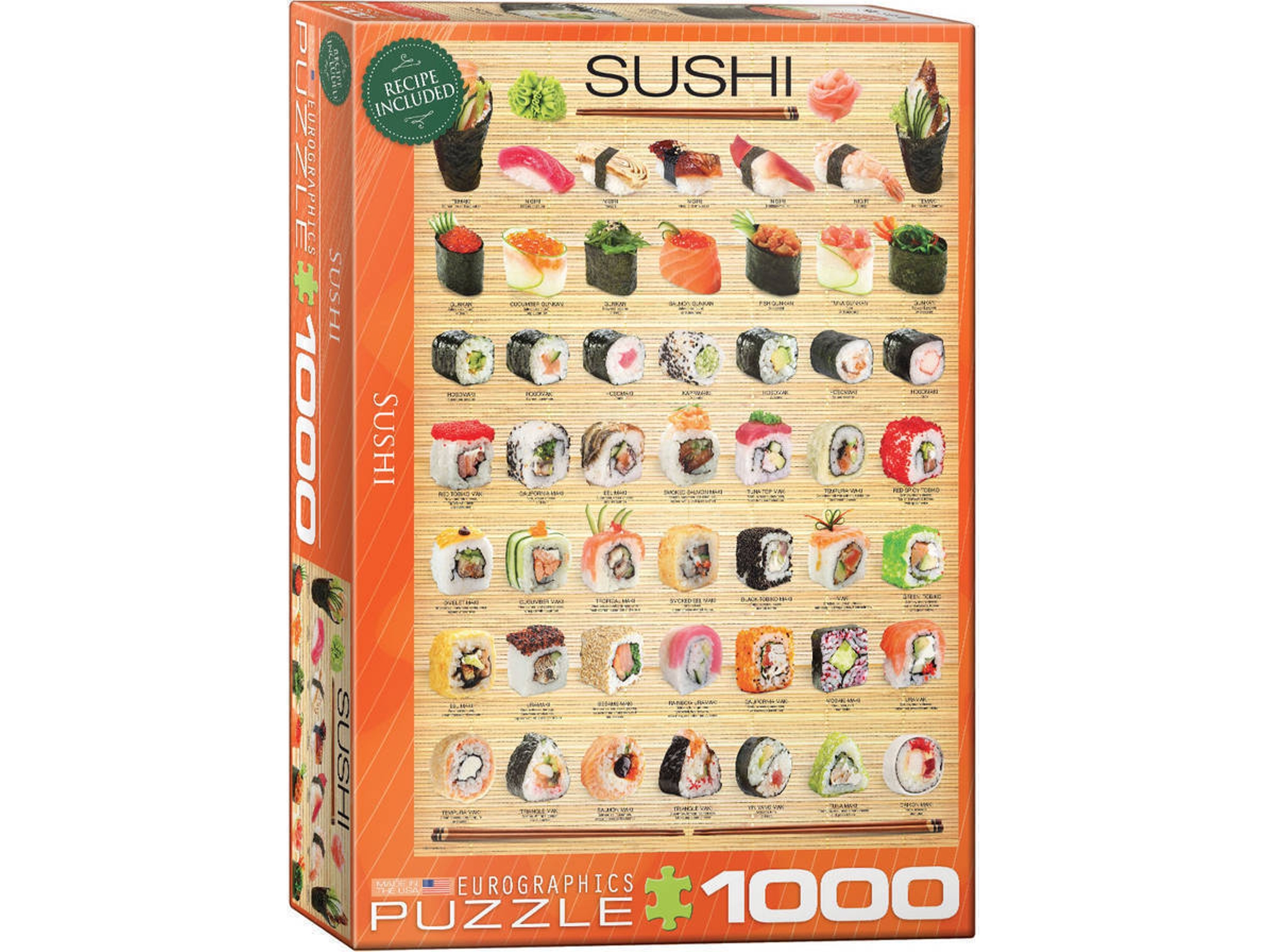 Puzzles EUROGRAPHICS Sushi 1000 pcs (1000 piezas)