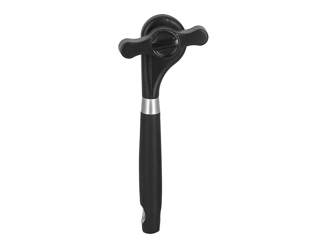 Abrelatas manual, corte suave para un manejo seguro, agarre de goma antideslizante para un uso cómodo.
