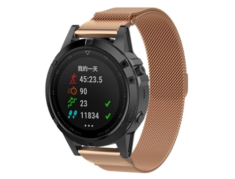 Correa Smartwatch Milanesa Garmin Fenix 6S (Oro Rosa)
