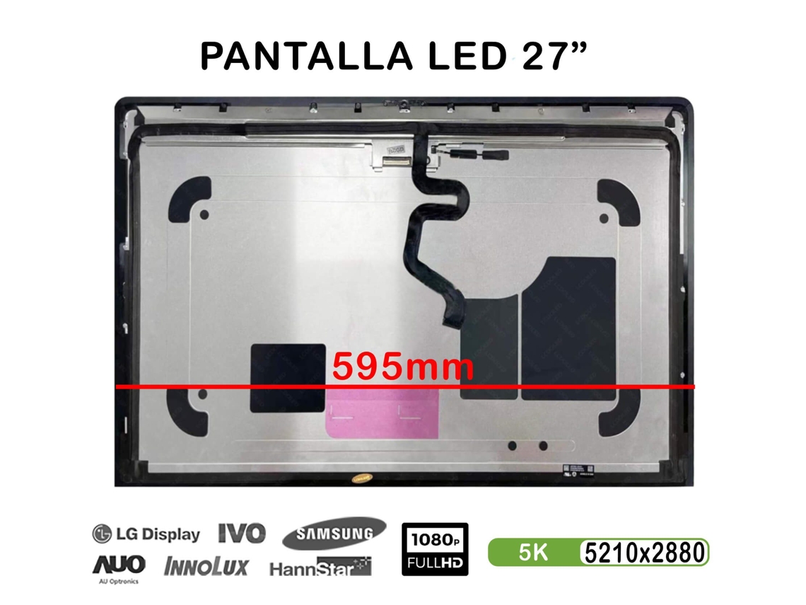Pantalla LED de 27" compatible con Apple iMac Pro A1862 5K (2017), compatible con Lm270qq1 (d1) (sd)