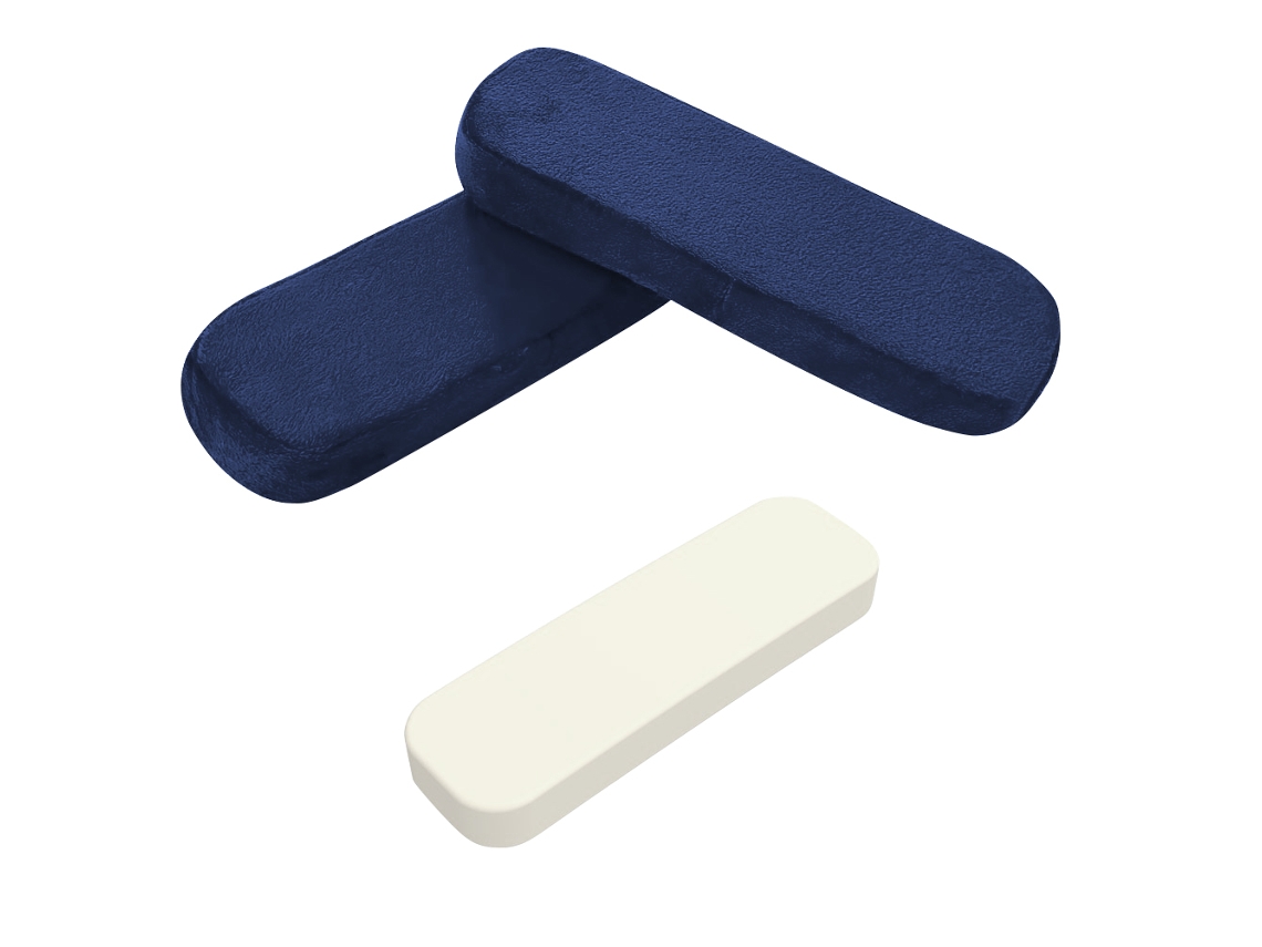 Apoios de braços acolchoados / Almofadas de braços para cadeiras Azul