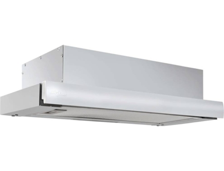 vidaXL Campana extractora empotrada plana aluminio acero inox 480 m³/h