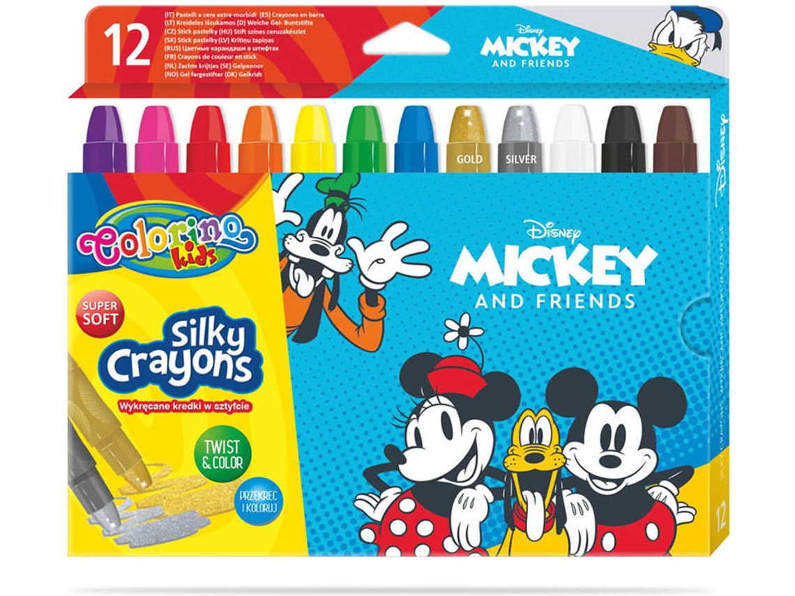 Caja 12 Crayons COLORINO Disney Mickey
