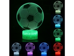 Lámpara Led Decorativa Con Forma De Balón De Fútbol En 3d.
