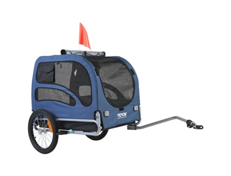 VEVOR Remolque de Bicicleta para Perros Mascotas Gato 45 kg Resistente al Agua