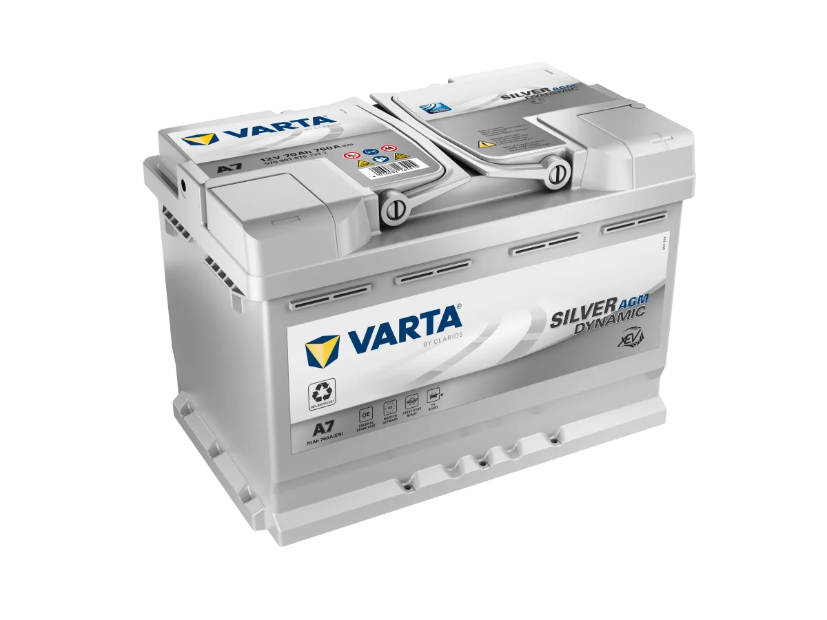 A7 Batería de Arranque -12V / 70Ah / 760A/ Agm Xev VARTA