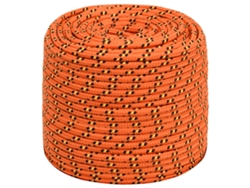 Cuerda De Barco Polipropileno Naranja 10 Mm 100 M