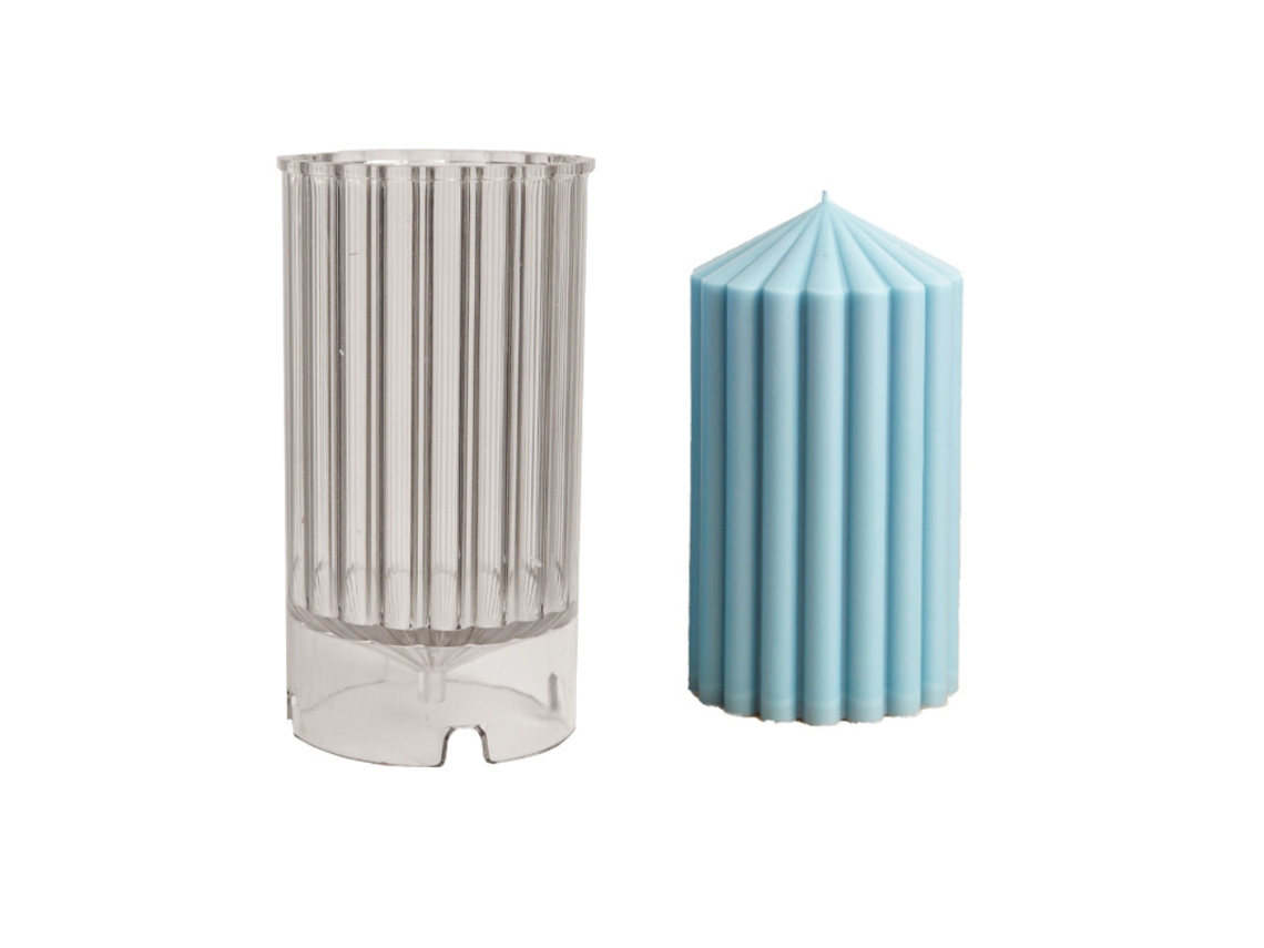 Molde Geométrico De Plástico Para Velas De Parafina Y Cera De Carnauba, Con Punta De Rejilla Gruesa.