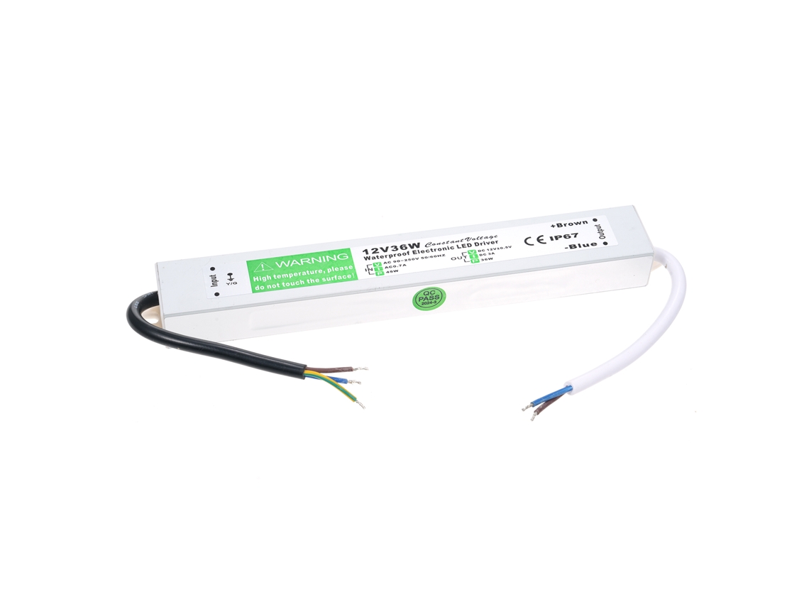 2026-driver Led Impermeable Ip67 Transformador Adaptador De Alimentación Ac 90-250v A Dc 12v 36w Para Tiras Led, Carteles Exteriores