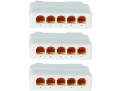 Extensor Poe Gigabit De 5 Puertos Y 3 Piezas, 100/1000 Mbps, 1 Entrada, 4 Salidas.