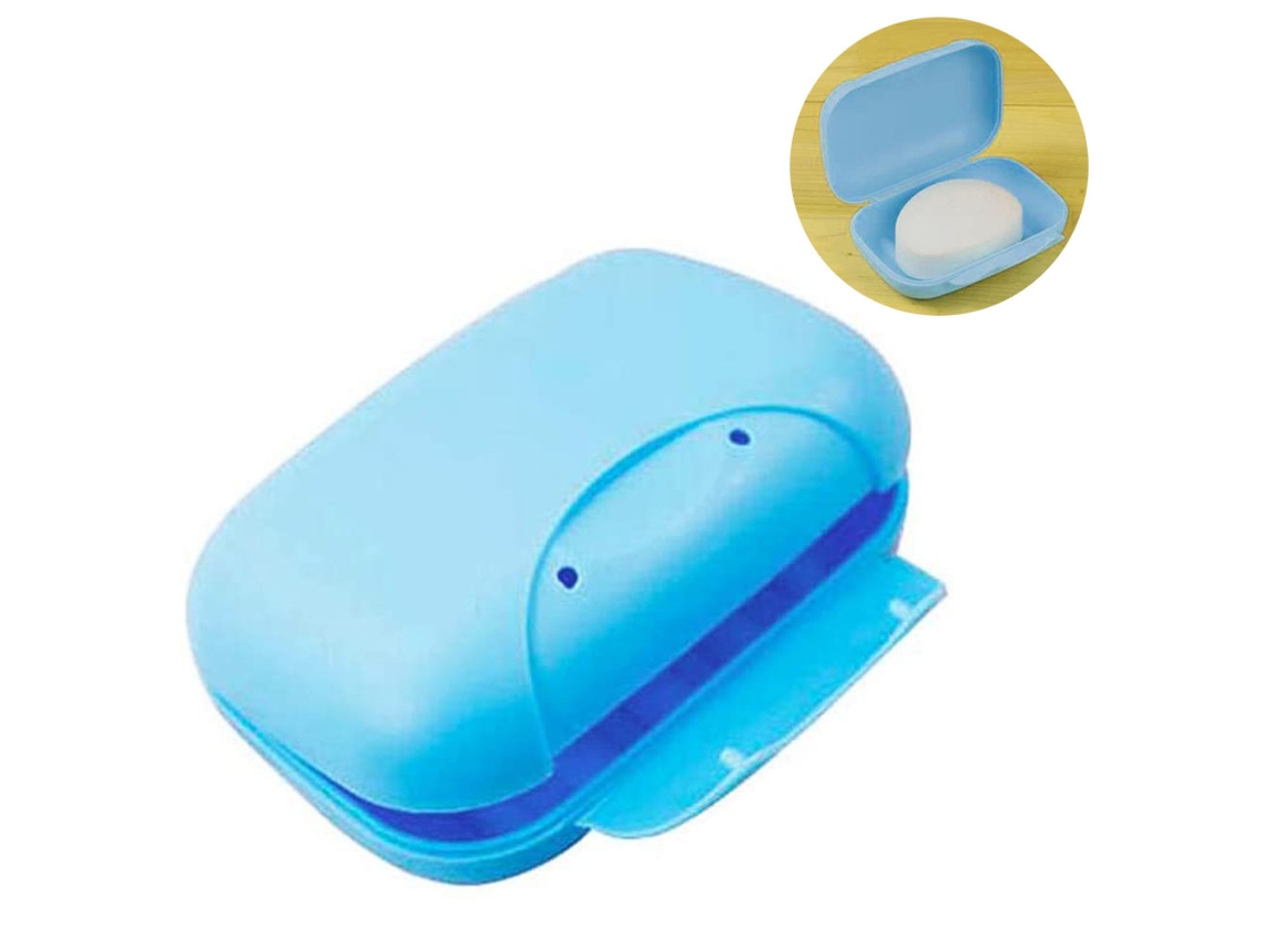 Caja de jabón portátil, colores dulces, para el hogar, viajes y actividades al aire libre RNEMITERY