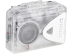 Reproductor De Casetes Transparente Con Radio Fm/am, Altavoz Externo Y Sonido Estéreo.