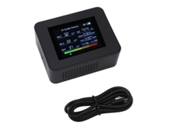 Medidor de Qualidade do Ar Interno 8 em 1 Detector Co2 Pm2.5 Hcho Tvoc Temp Umidade com Alarme