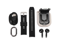 Relógio Inteligente 2 Em 1 Com Fones De Ouvido Tela Tft 2.01 Polegadas Chamada Bluetooth Contagem De Passos Para Android