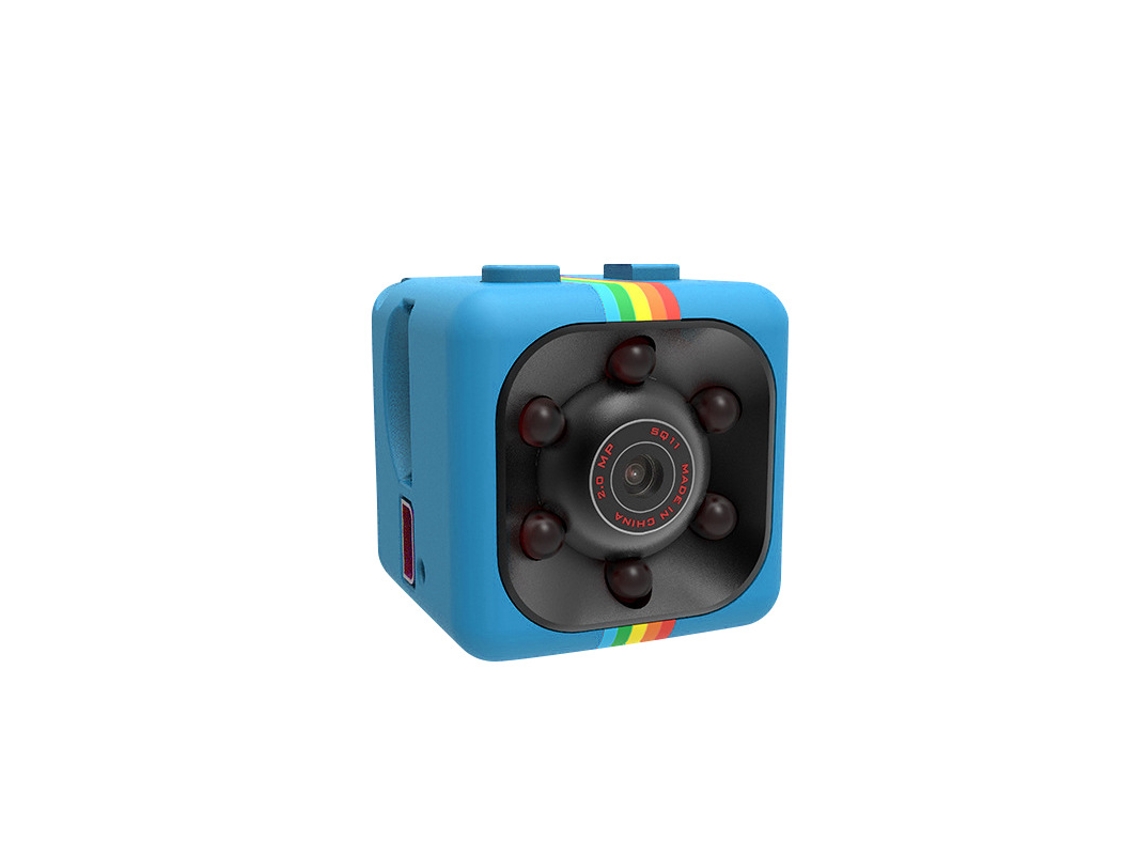 Cámara Sq11 Hd 1080p Con Visión Nocturna Infrarroja, Ideal Para Deportes, Vídeo Aéreo Y Grabación Directa, Color Azul (puqing).