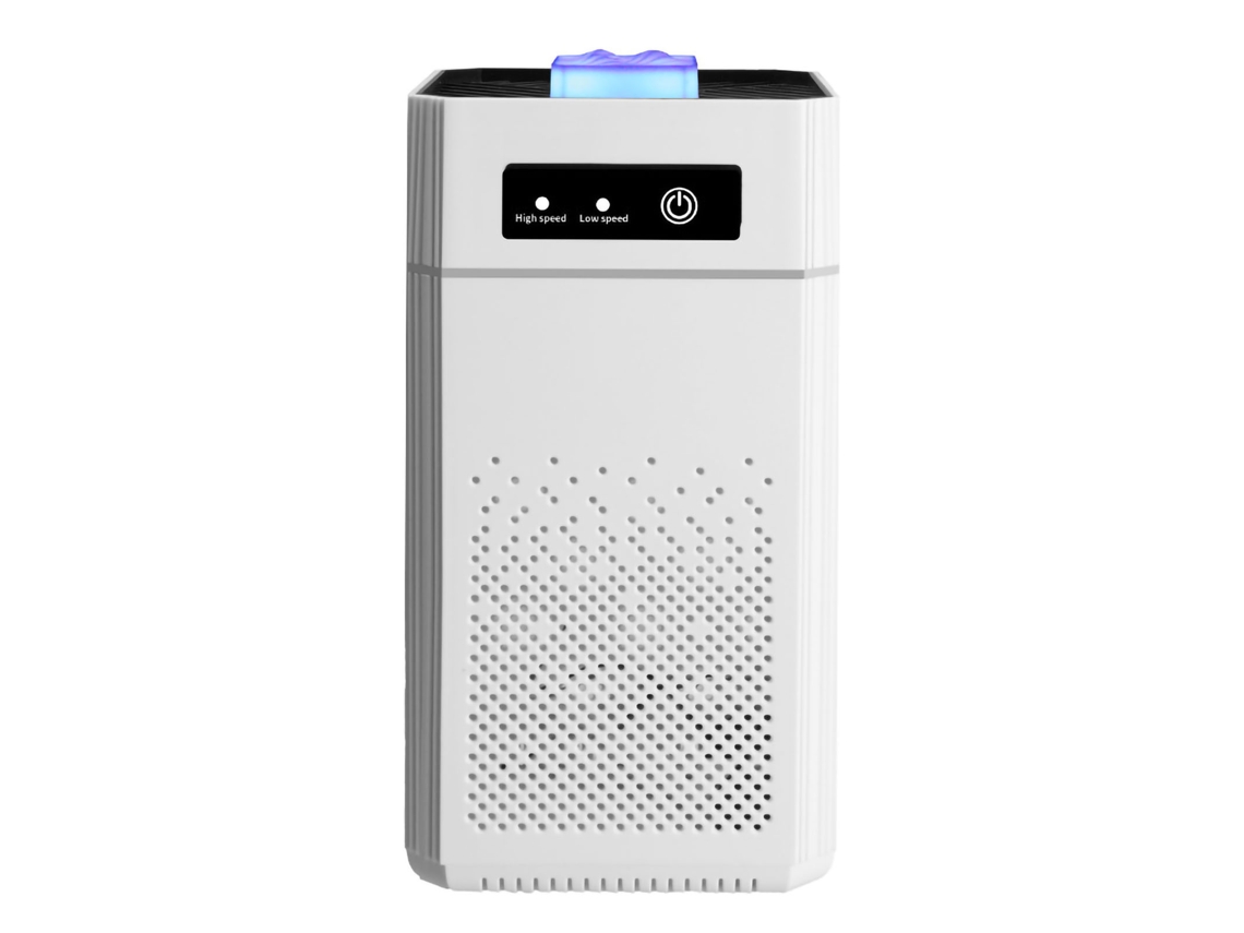 Minipurificador De Aire Con Iones Negativos, Uv, 34 Db, Inodoro, Filtro Para Uso Doméstico, Blanco.