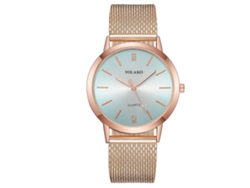 Reloj De Pulsera De Cuarzo Para Mujer Con Correa De Plástico Rosa De Zhoulianfa.