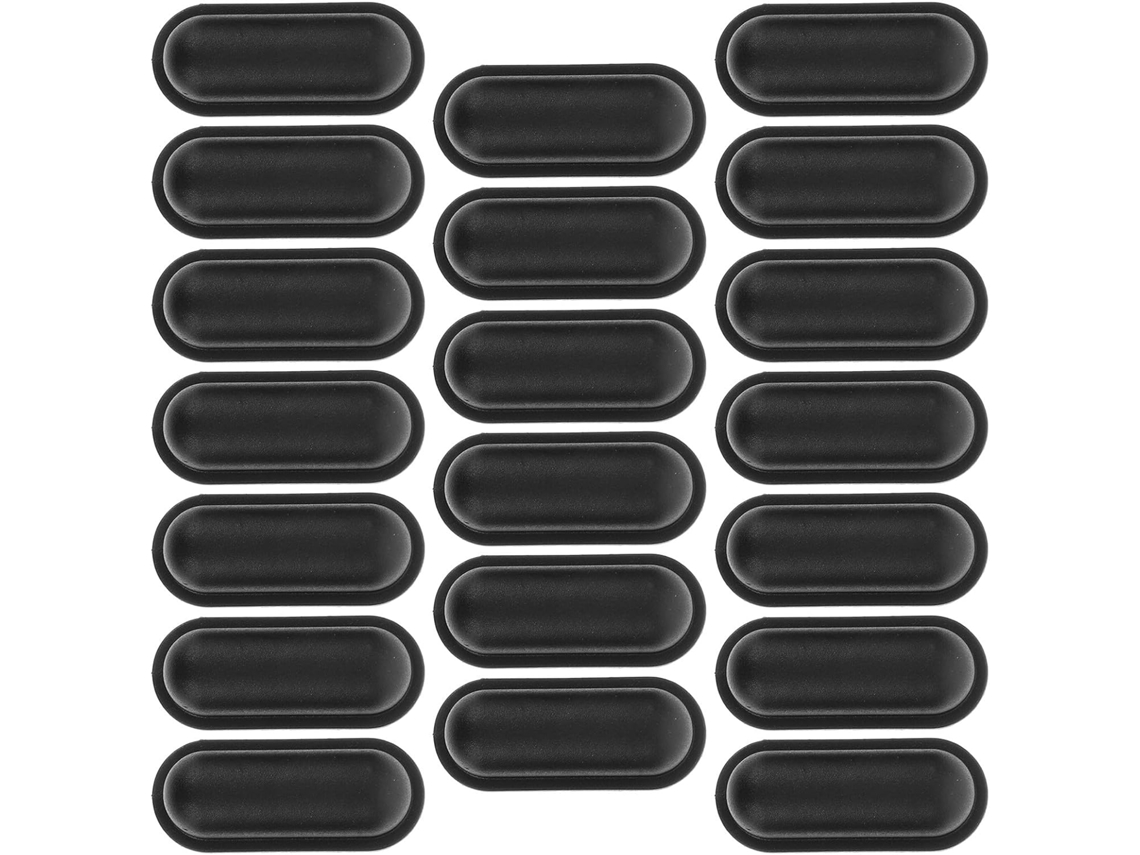 Patas De Soporte Antideslizantes De Plástico Negro Para Maletas, Fácil Instalación, Paquete De 20 Unidades.