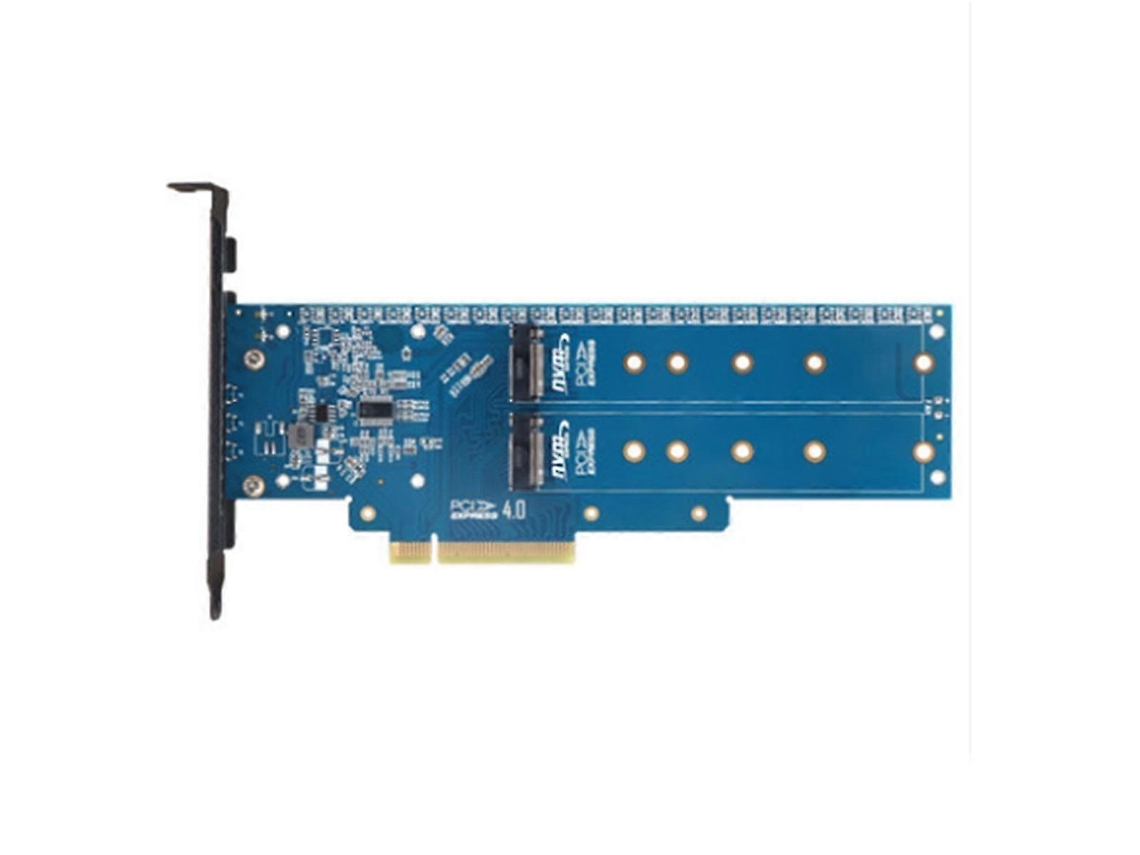 Adaptador M2x8 Pcie X8 X16 1 Turn 2 Nvme Expans Vme Dual Disk Adapter Hengjian