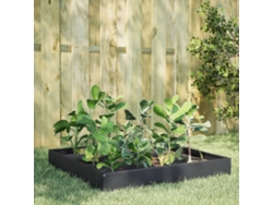 Jardinera elevada de acero antracita de 100 x 100 x 26 cm, DKD Home Decor