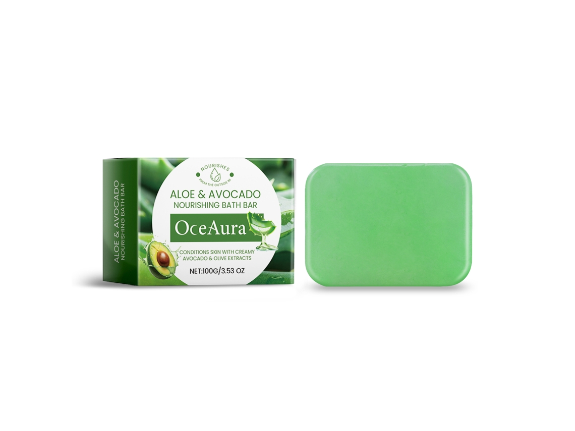 Jabón de baño hidratante de aloe vera para piel seca