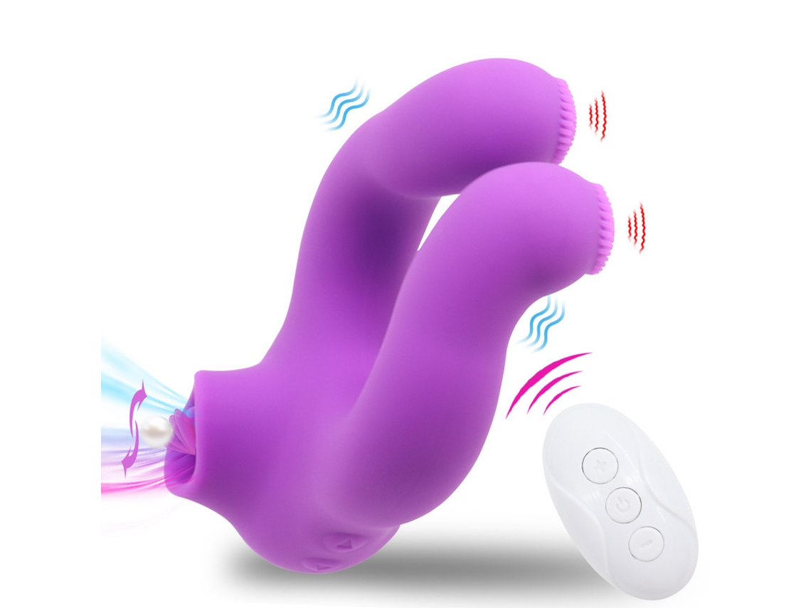 Vibrador Para Lamer La Lengua Con Control Remoto Inalmbrico Para Adultos (prpura)