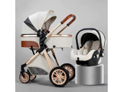 Cochecito Luxcar 3 en 1 con asiento alto ajustable y reversible, cesta Trio Yoyo, ruedas no disponibles, alta calidad