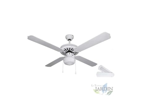 Ventilador de Techo ORBEGOZO 4 Palas Reversibles Color Blanco 60W